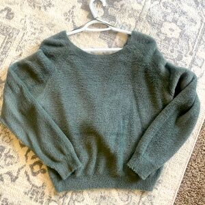 Gentle fawn open back sweater